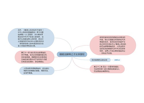 婚姻法解释之子女探望权