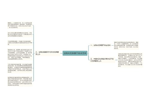 法院判抚养费不给会怎样