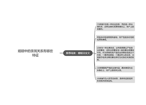 婚姻中的亲属关系有哪些特征