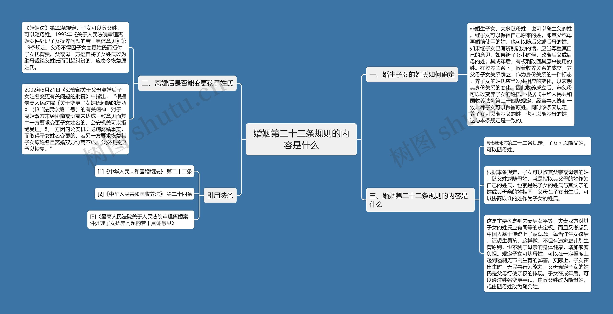 婚姻第二十二条规则的内容是什么