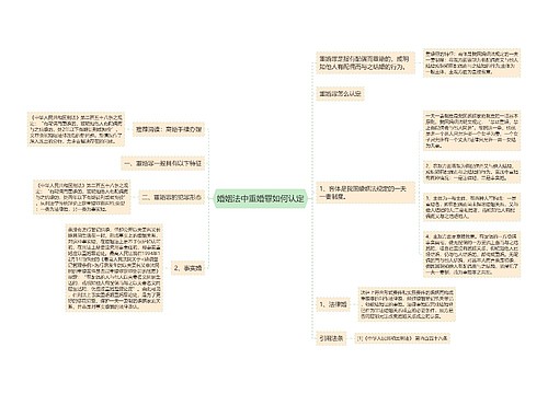 婚姻法中重婚罪如何认定