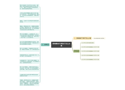 想离婚舍不得孩子怎么办理