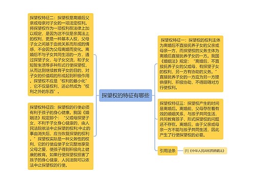 探望权的特征有哪些