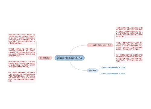 未婚生子应该如何上户口