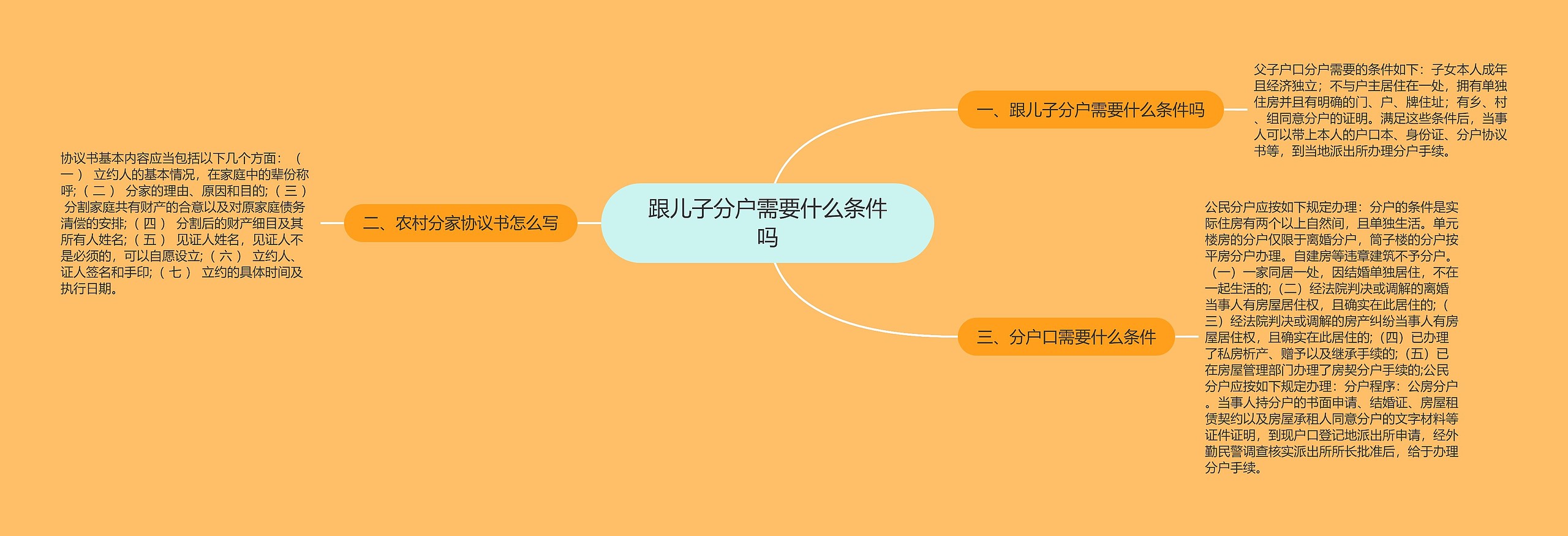 跟儿子分户需要什么条件吗思维导图