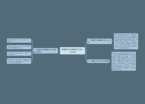 离婚孩子抚养费给付到什么时候