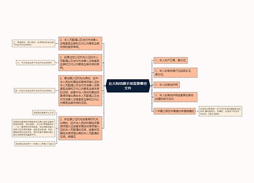 在大陆结婚手续需要哪些文件