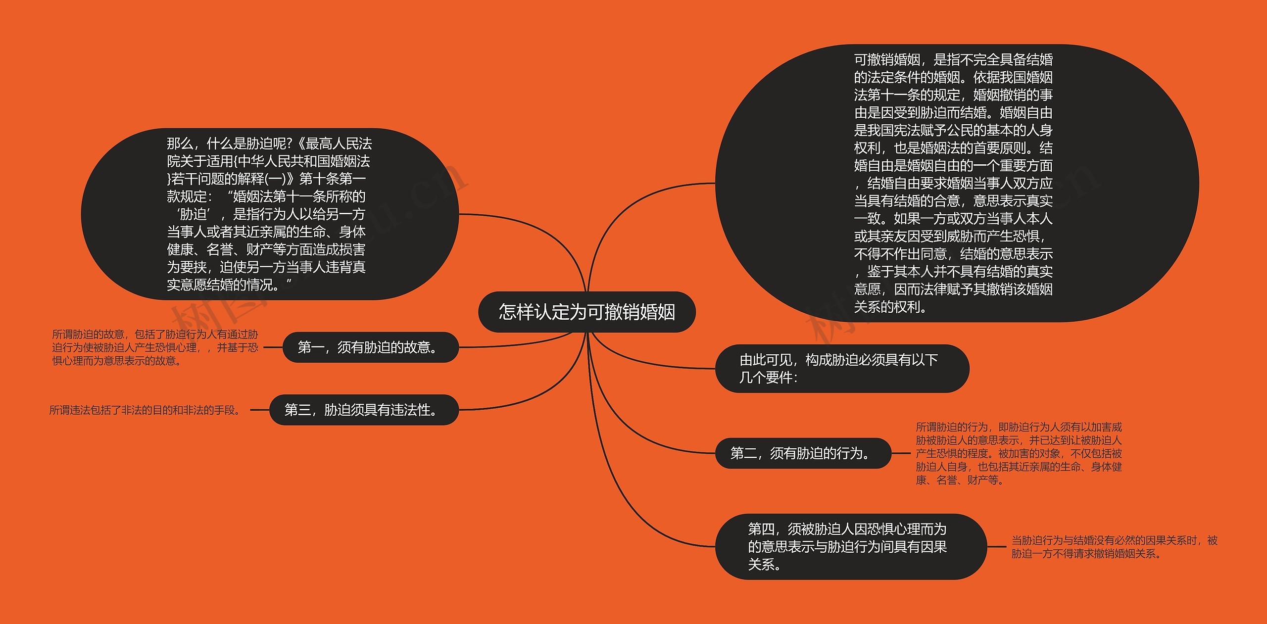 怎样认定为可撤销婚姻思维导图