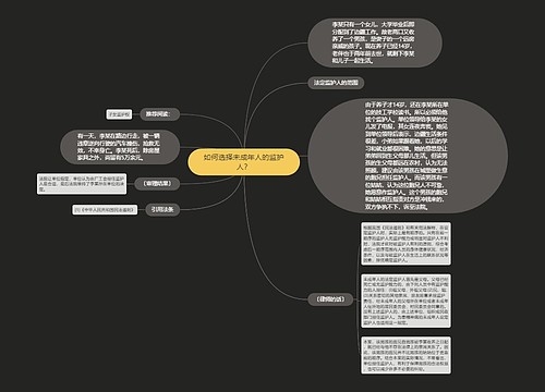 如何选择未成年人的监护人？