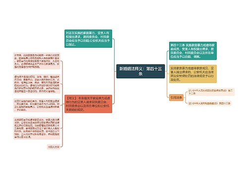 新婚姻法释义：第四十三条