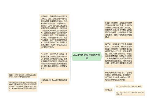 2022年还要交社会抚养费吗