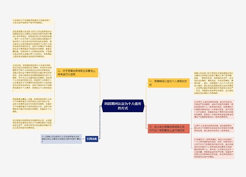 同居期间认定为个人债务的方式