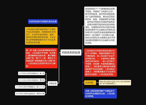 同居关系的处理