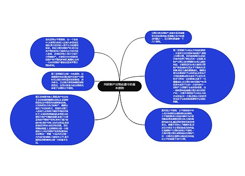 同居财产分割应遵守的基本原则