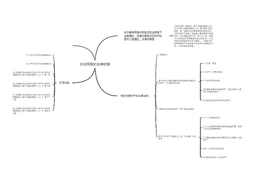 非法同居的法律依据