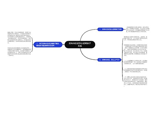 没有出生证怎么证明亲子关系