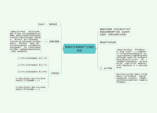 复婚后又离婚房产分割的规定