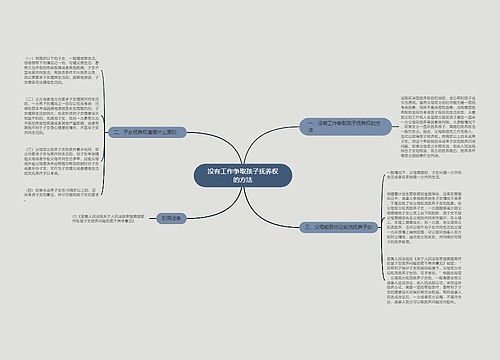 没有工作争取孩子抚养权的方法