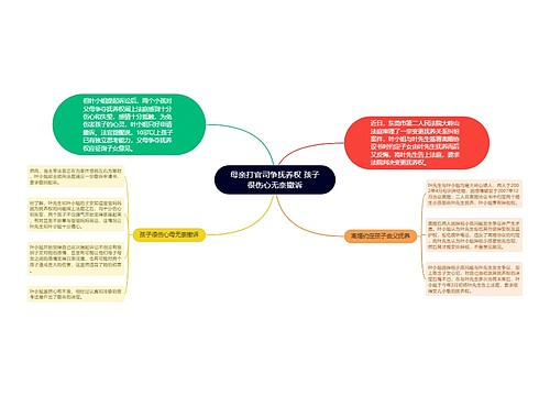 母亲打官司争抚养权 孩子很伤心无奈撤诉