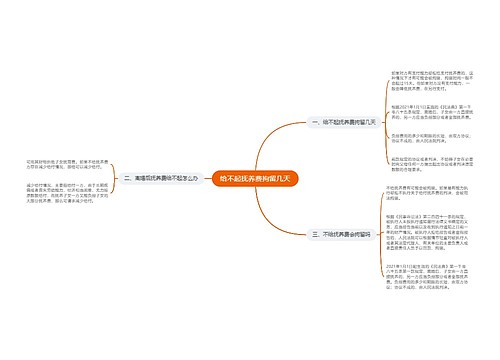 给不起抚养费拘留几天