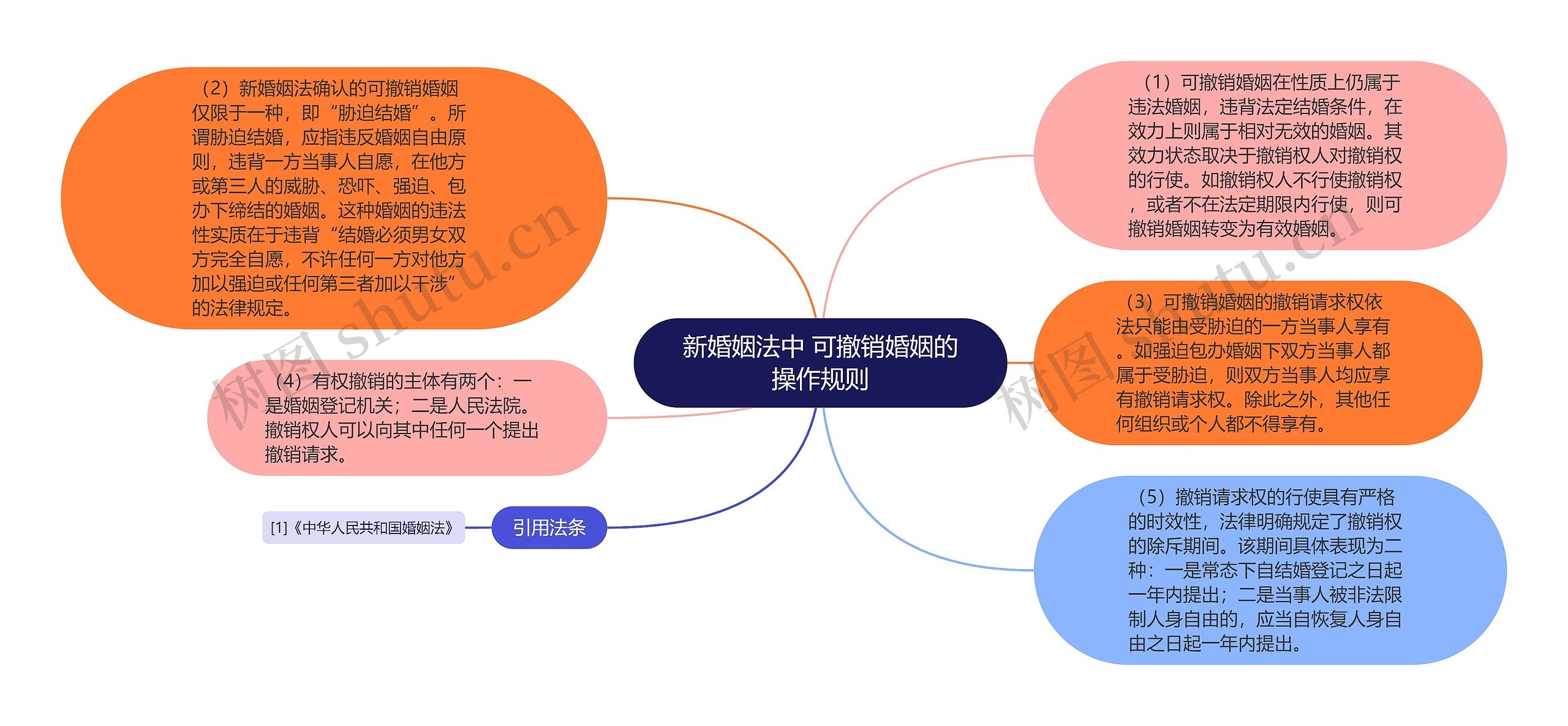 新婚姻法中 可撤销婚姻的操作规则思维导图