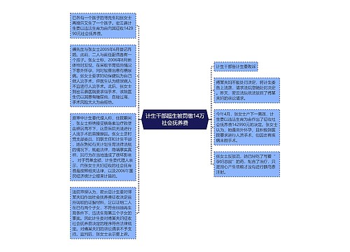 计生干部超生被罚缴14万社会抚养费