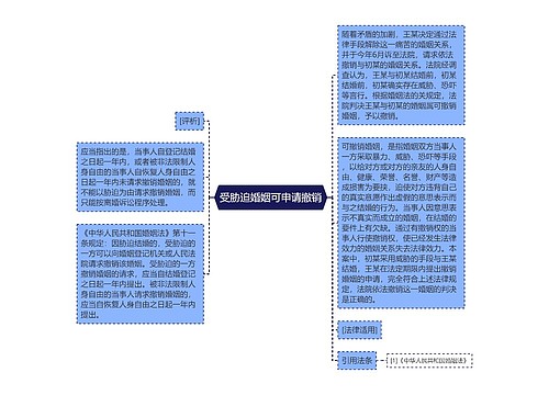 受胁迫婚姻可申请撤销