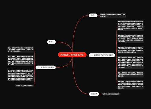 变更监护人的程序是什么