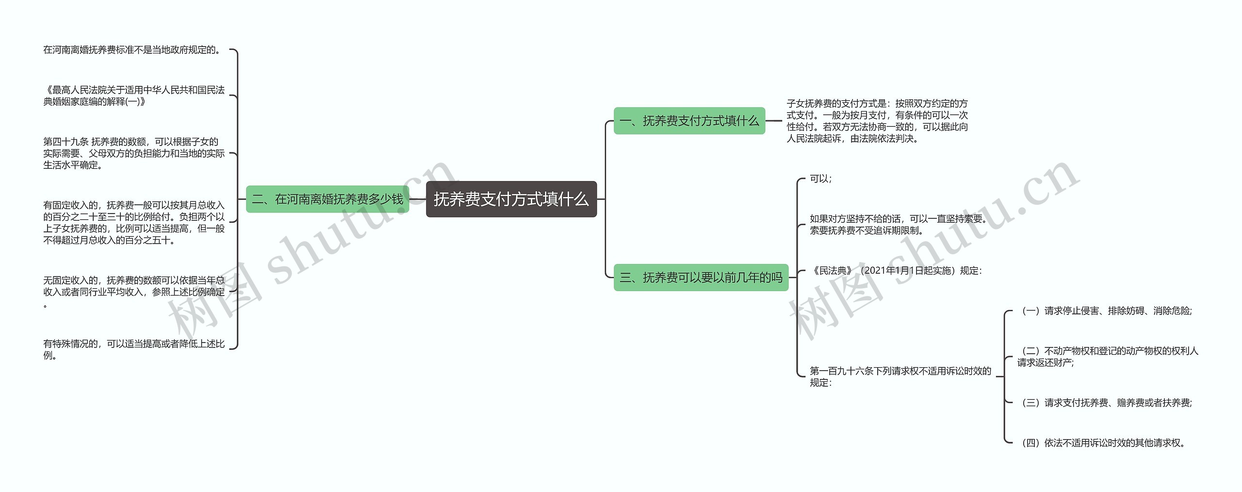 抚养费支付方式填什么