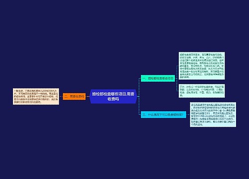 婚检都检查哪些项目,需要收费吗