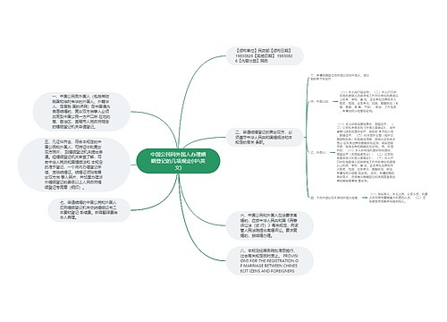 中国公民同外国人办理婚姻登记的几项规定(中\英文)