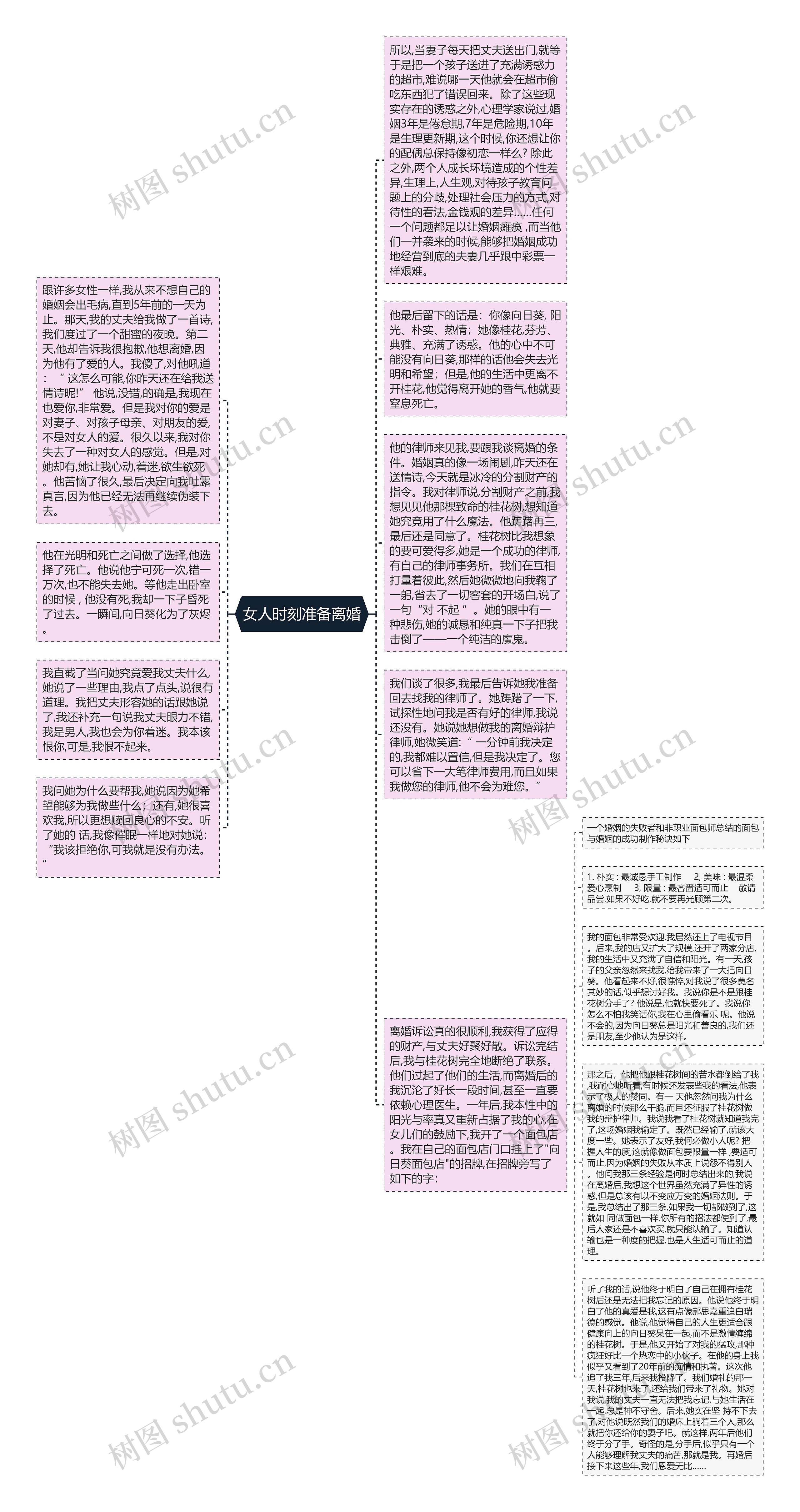 女人时刻准备离婚思维导图