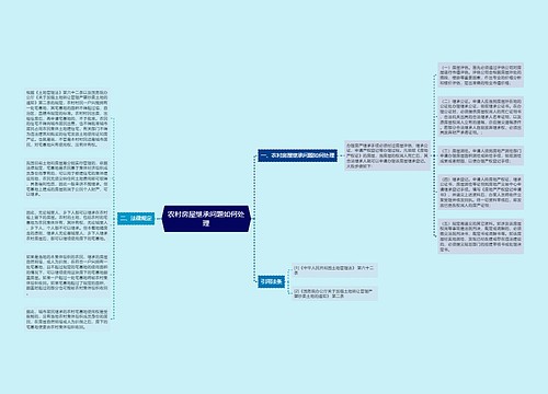 农村房屋继承问题如何处理