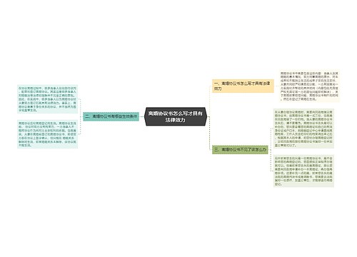 离婚协议书怎么写才具有法律效力