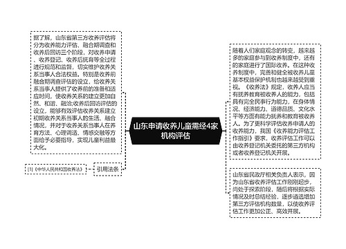 山东申请收养儿童需经4家机构评估