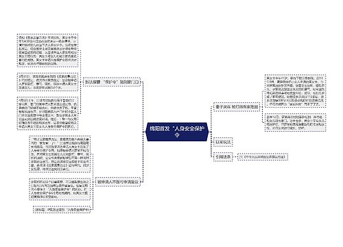 绵阳首发“人身安全保护令