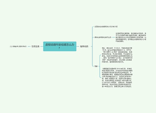 虚报结婚年龄结婚怎么办？