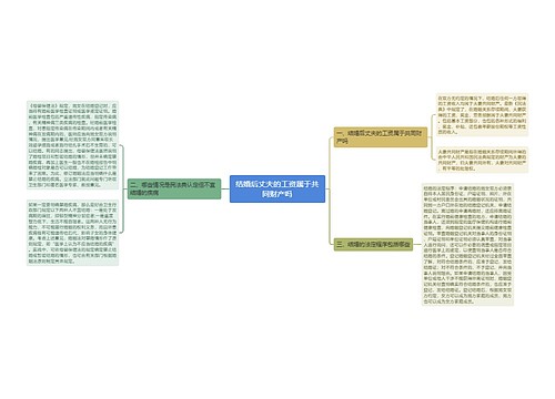 结婚后丈夫的工资属于共同财产吗