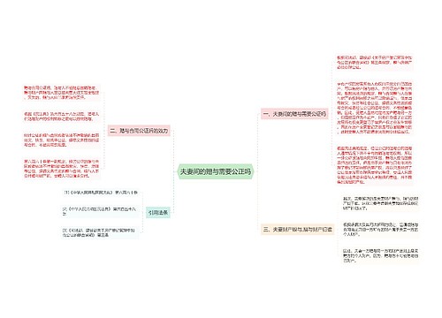 夫妻间的赠与需要公正吗