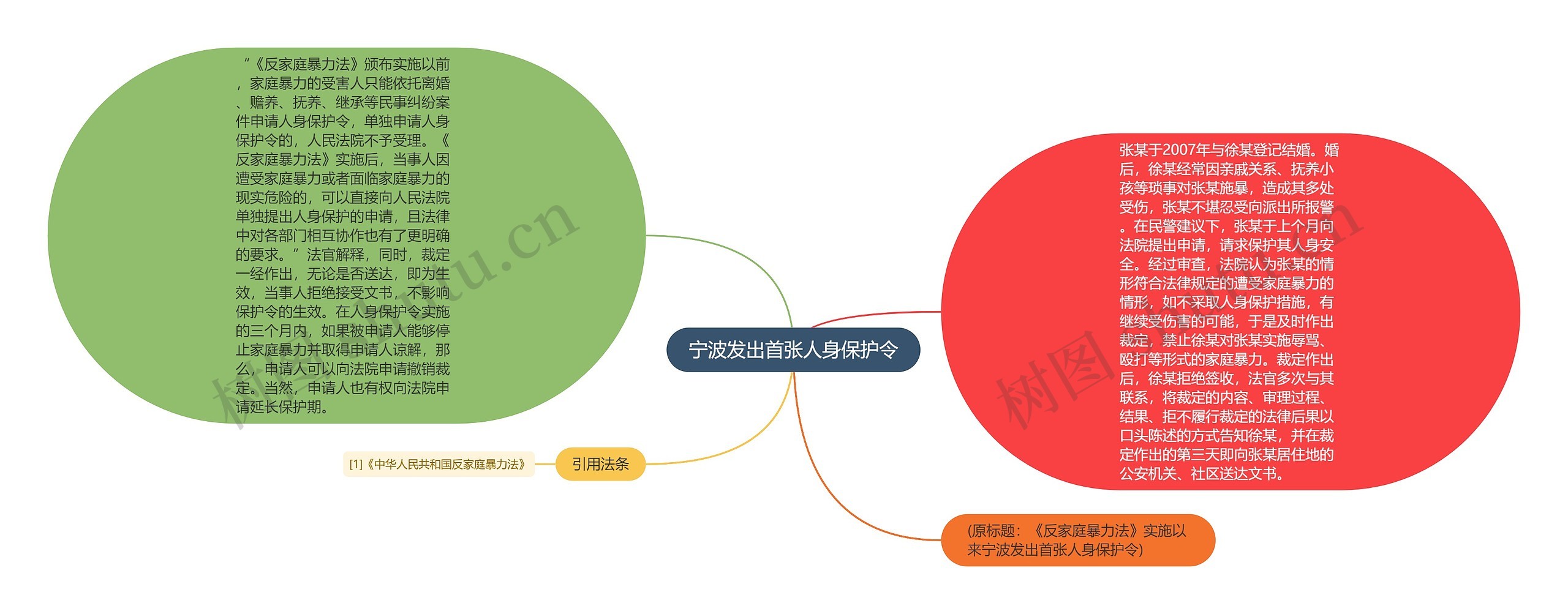 宁波发出首张人身保护令思维导图