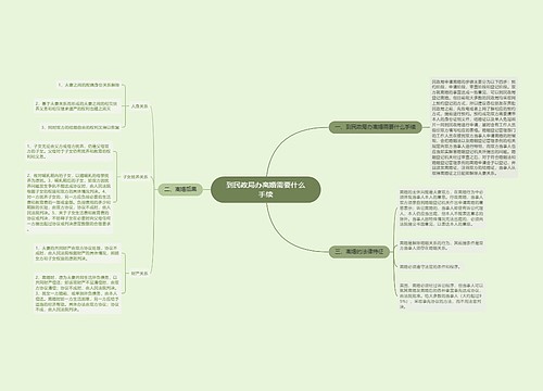 到民政局办离婚需要什么手续