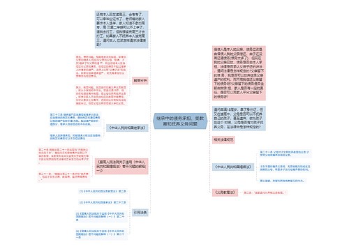 继承中的债务承担、受教育和抚养义务问题