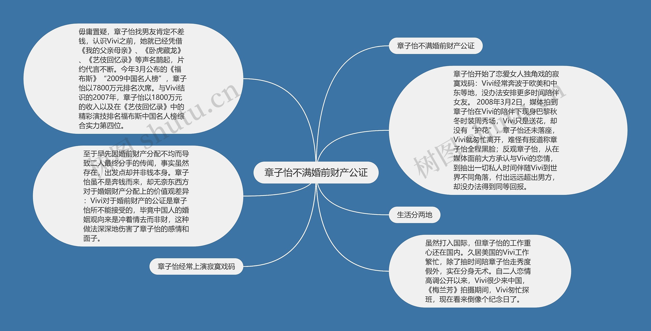 章子怡不满婚前财产公证思维导图