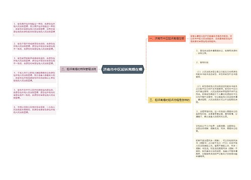 济南市中区起诉离婚在哪