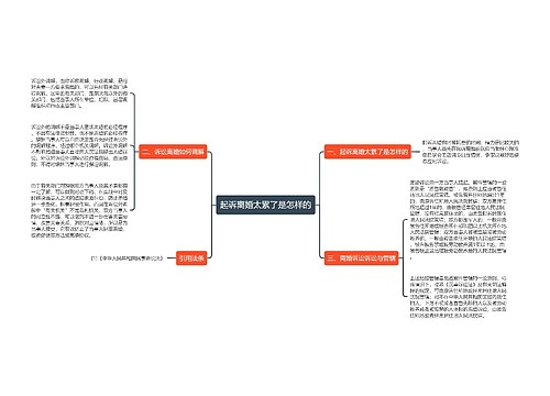 起诉离婚太累了是怎样的