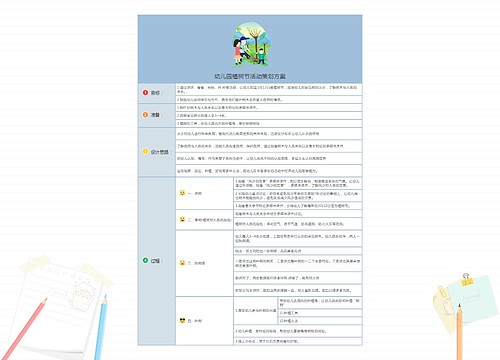 幼儿园植树节活动策划方案