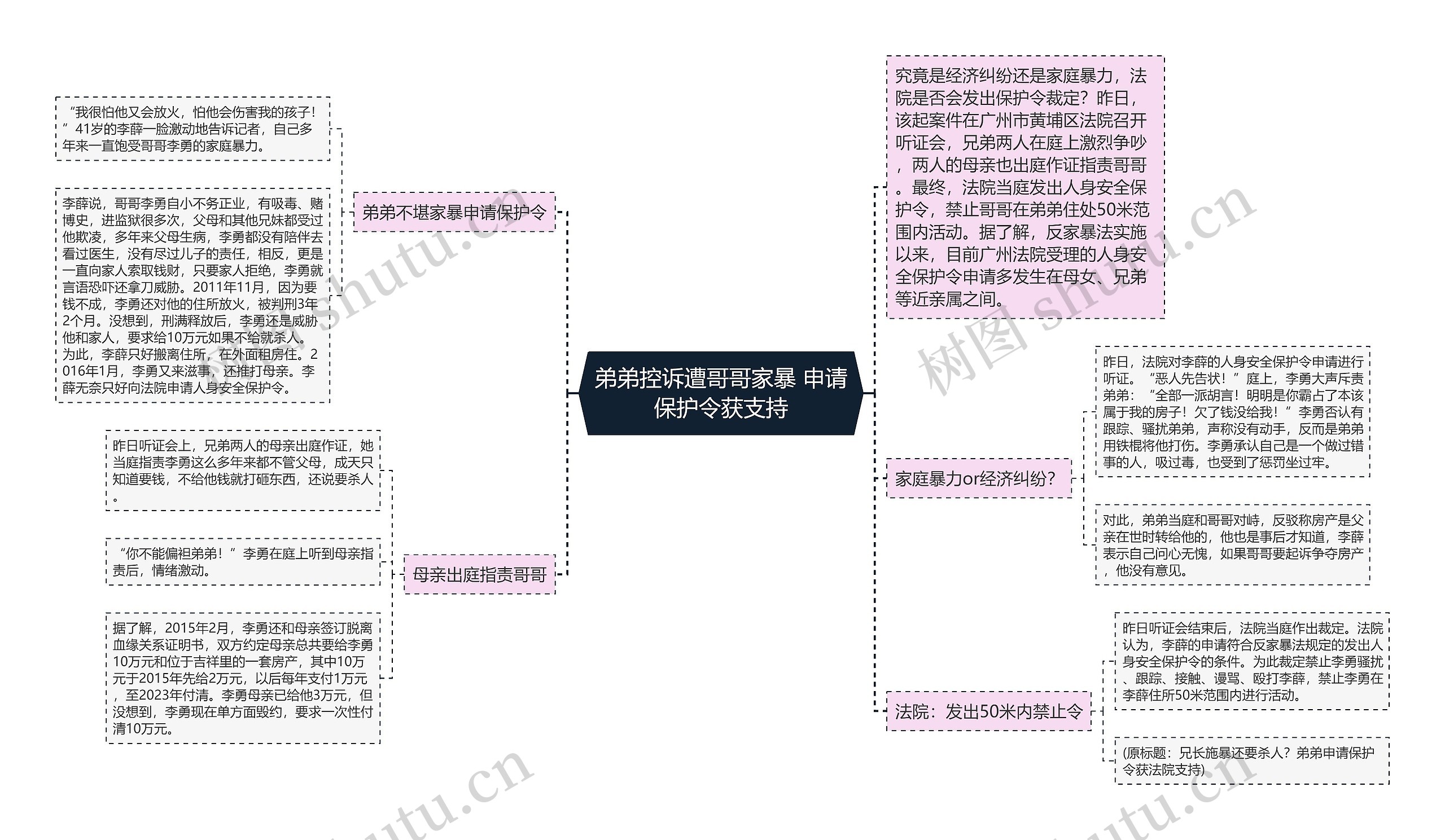 弟弟控诉遭哥哥家暴 申请保护令获支持