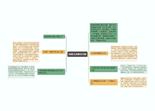 离婚注意哪些问题