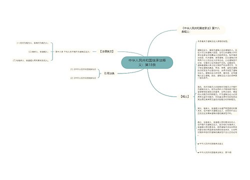 中华人民共和国继承法释义：第18条