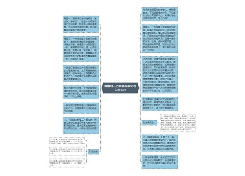 离婚时一方转移存款和收入怎么办